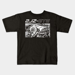 2JZ GTE ENGINE Kids T-Shirt